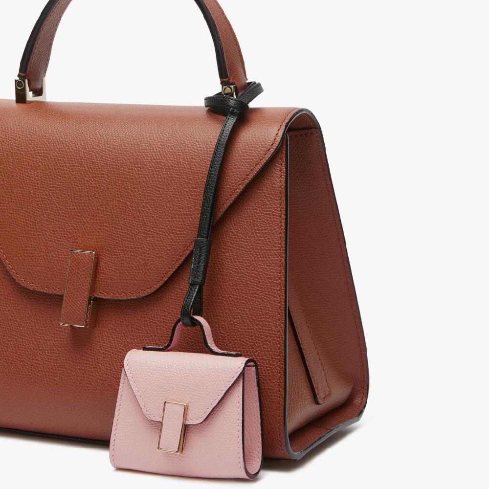 Valextra Charm per borsa da Donna in Pelle Rosa | Valextra Iside Pezzi Unici
