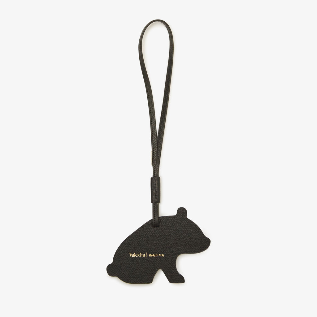 Valextra Charm per borsa Panda in Pelle Bianca e Nera | Valextra Offerta