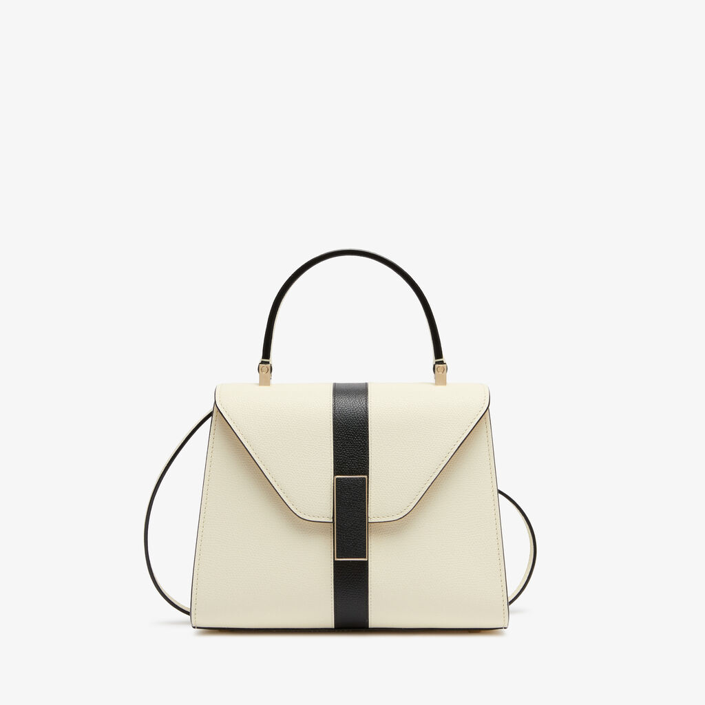 Valextra Borsa a mano Donna Lusso Pelle Bianca e Nera | Valextra Iside In Vendita