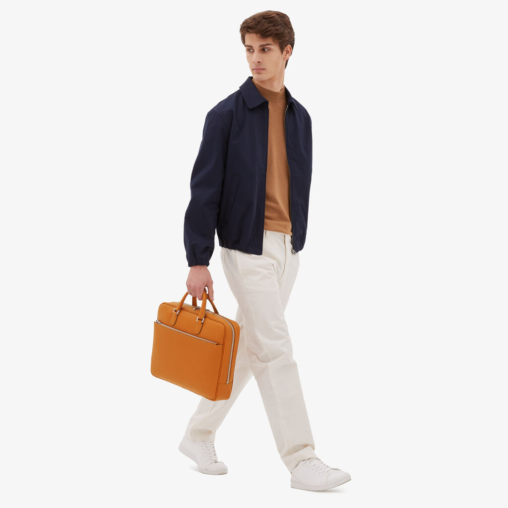 Valextra Cartella da Uomo in Pelle rigida Marrone | Valextra Avietta Moda