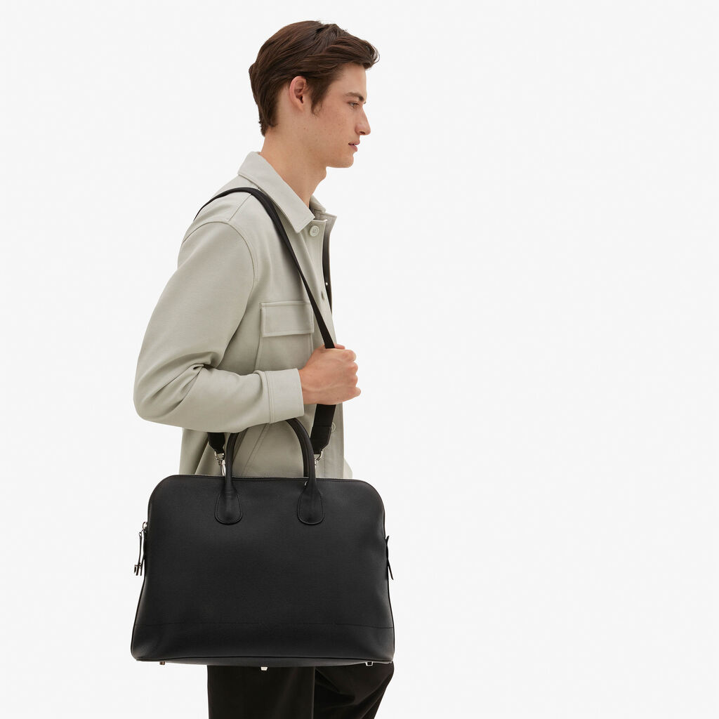 Valextra Borsa tote da ufficio in Pelle Nera con zip | Valextra My Logo Shopping online