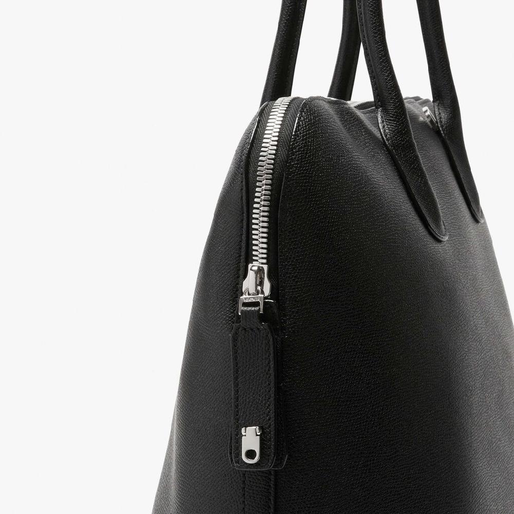 Valextra Borsa tote da ufficio in Pelle Nera con zip | Valextra My Logo Shopping online