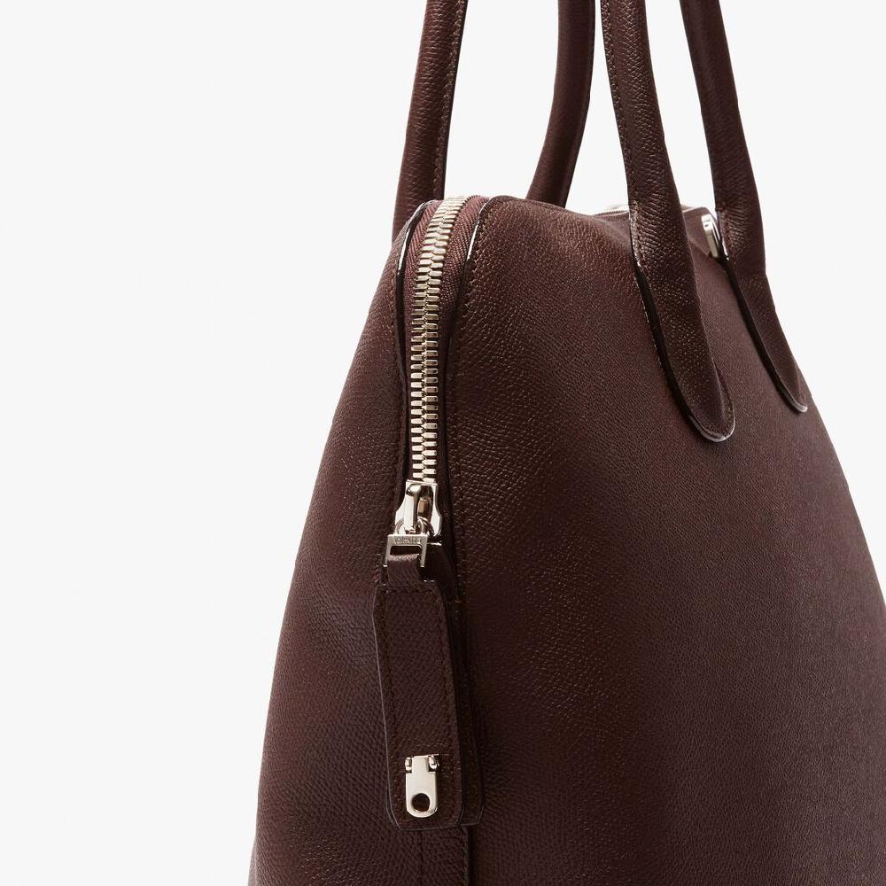 Valextra Tote bag da Uomo in Pelle Marrone | Valextra My Logo Offerta esclusiva