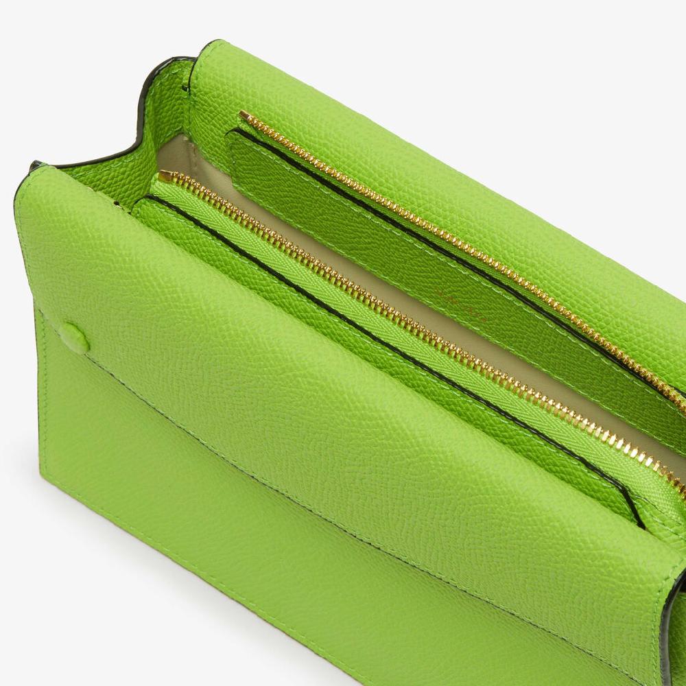 Valextra Borsa a tracolla da Donna in Pelle Verde | Valextra Pocket Offerta Pasqua