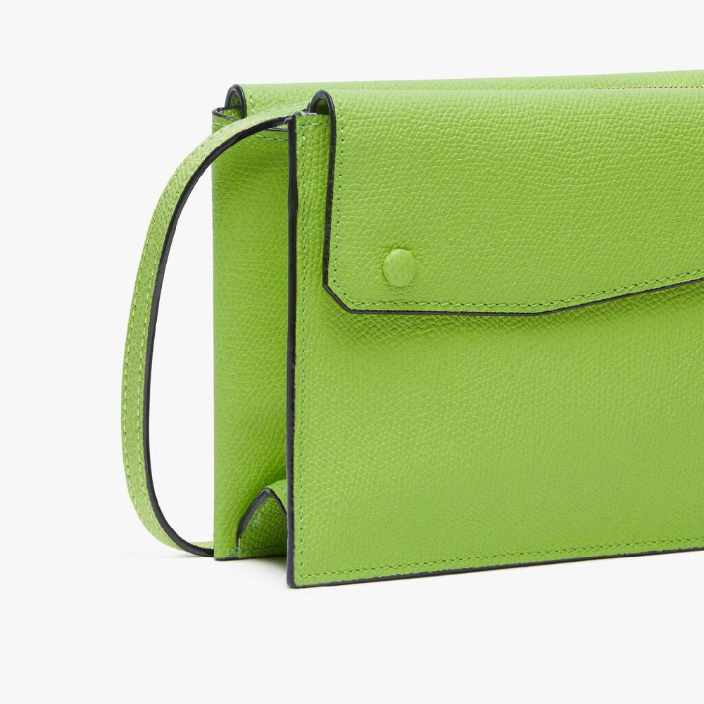 Valextra Borsa a tracolla da Donna in Pelle Verde | Valextra Pocket Offerta Pasqua