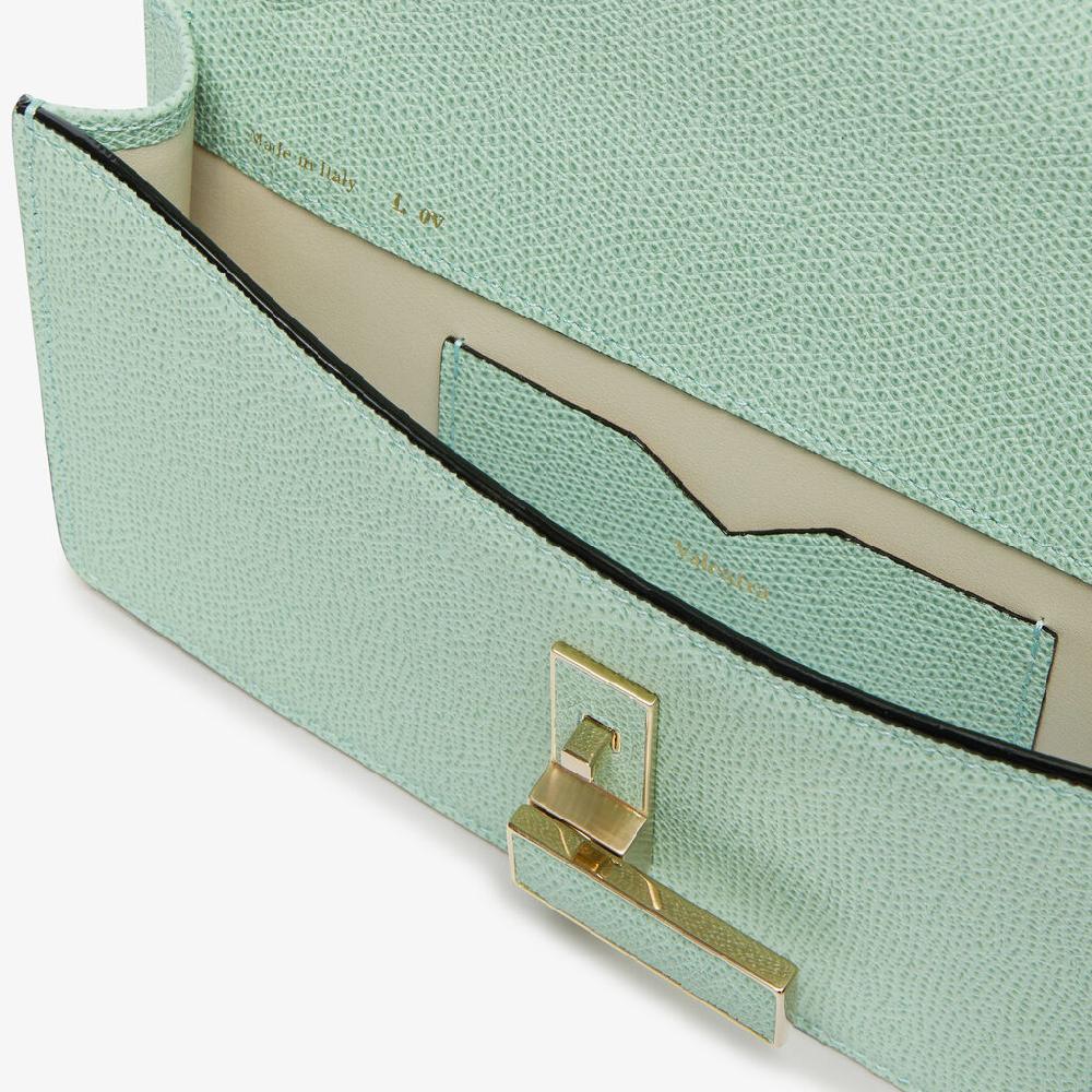 Valextra Borsetta clutch in Pelle con tracolla dorata | Valextra Iside Offerta migliore