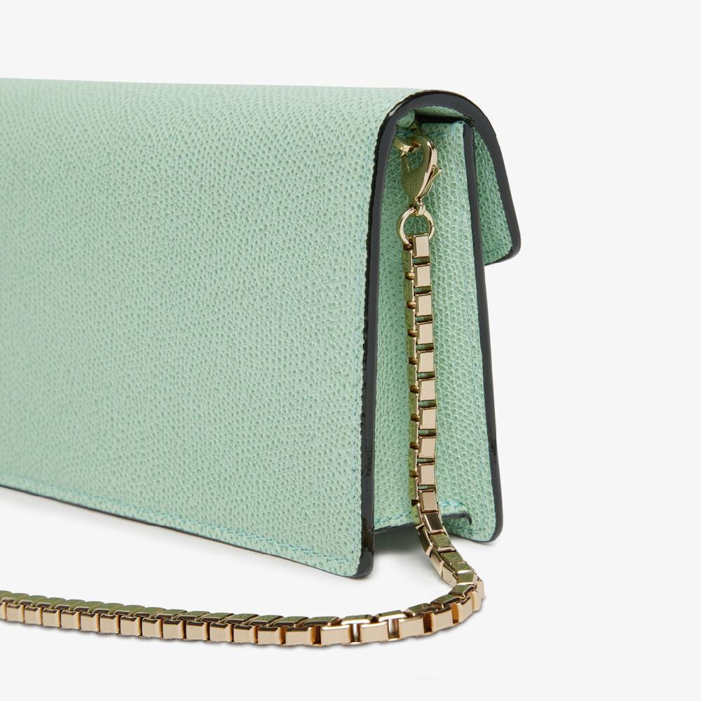 Valextra Borsetta clutch in Pelle con tracolla dorata | Valextra Iside Offerta migliore