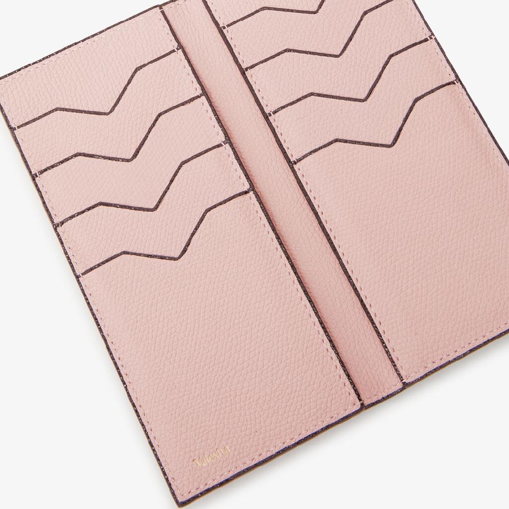 Valextra Portafoglio versatile grande in Pelle Rosa | Valextra Brera Offerta temporanea