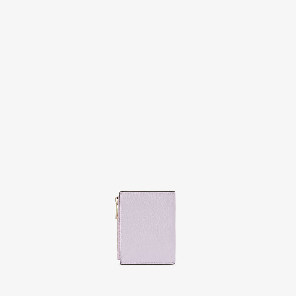 Valextra Portafoglio bifold da Donna di Lusso in Pelle Lilla | Valextra Nuovi prodotti