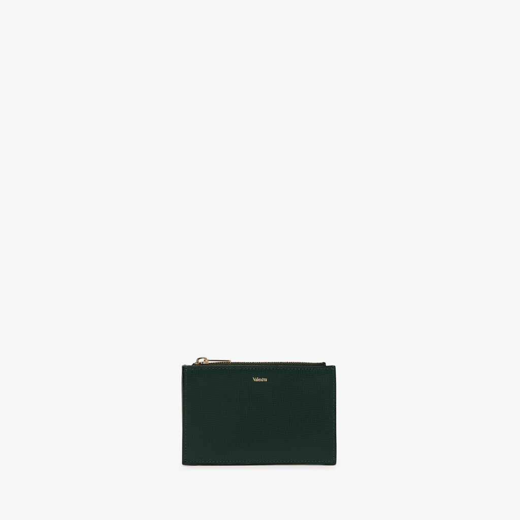 Valextra Portamonete da Donna in Pelle Verde di Lusso | Valextra Prezzo basso
