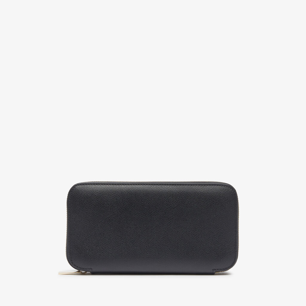 Valextra Portafoglio da Donna di Lusso in Pelle Nera | Valextra Zip Around Rilascio limitato
