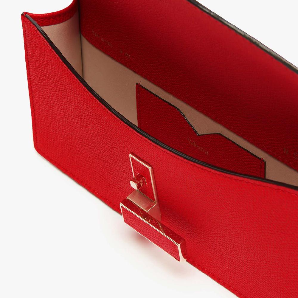 Valextra Pochette semplice e compatta in Pelle Rossa | Valextra Iside Ultimo giorno