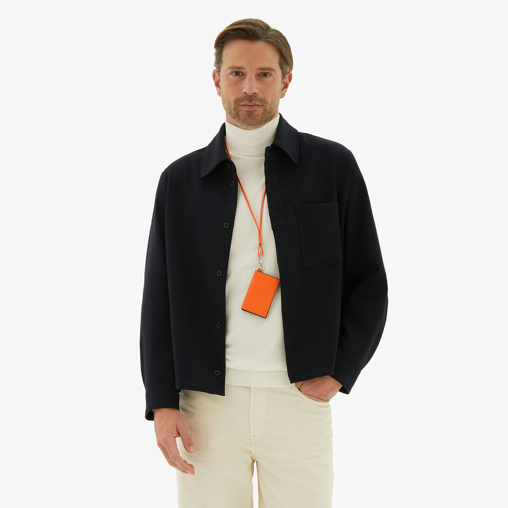 Valextra Porta carte con laccio da Donna in Pelle Arancione | Valextra Fino al 60% di sconto