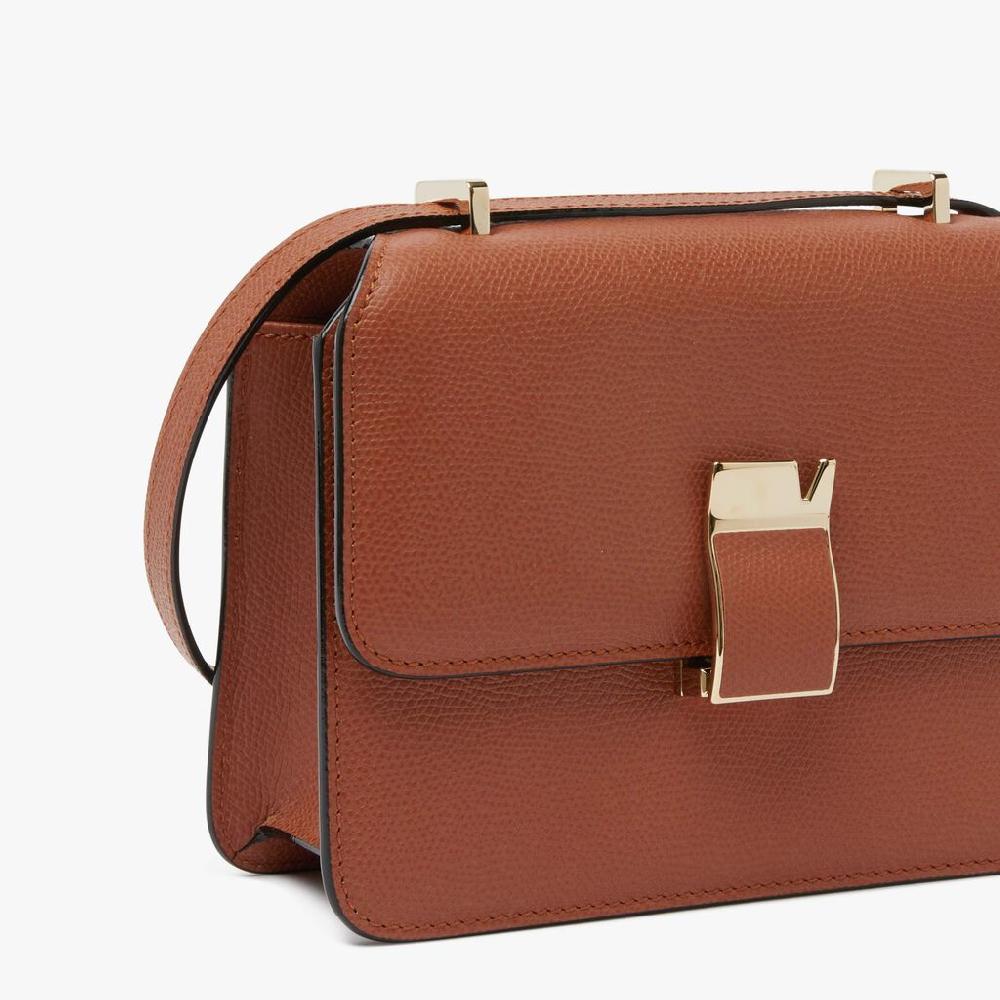 Valextra Borsa a tracolla da Donna in Pelle Marrone di Lusso | Valextra Fino al 55% di sconto