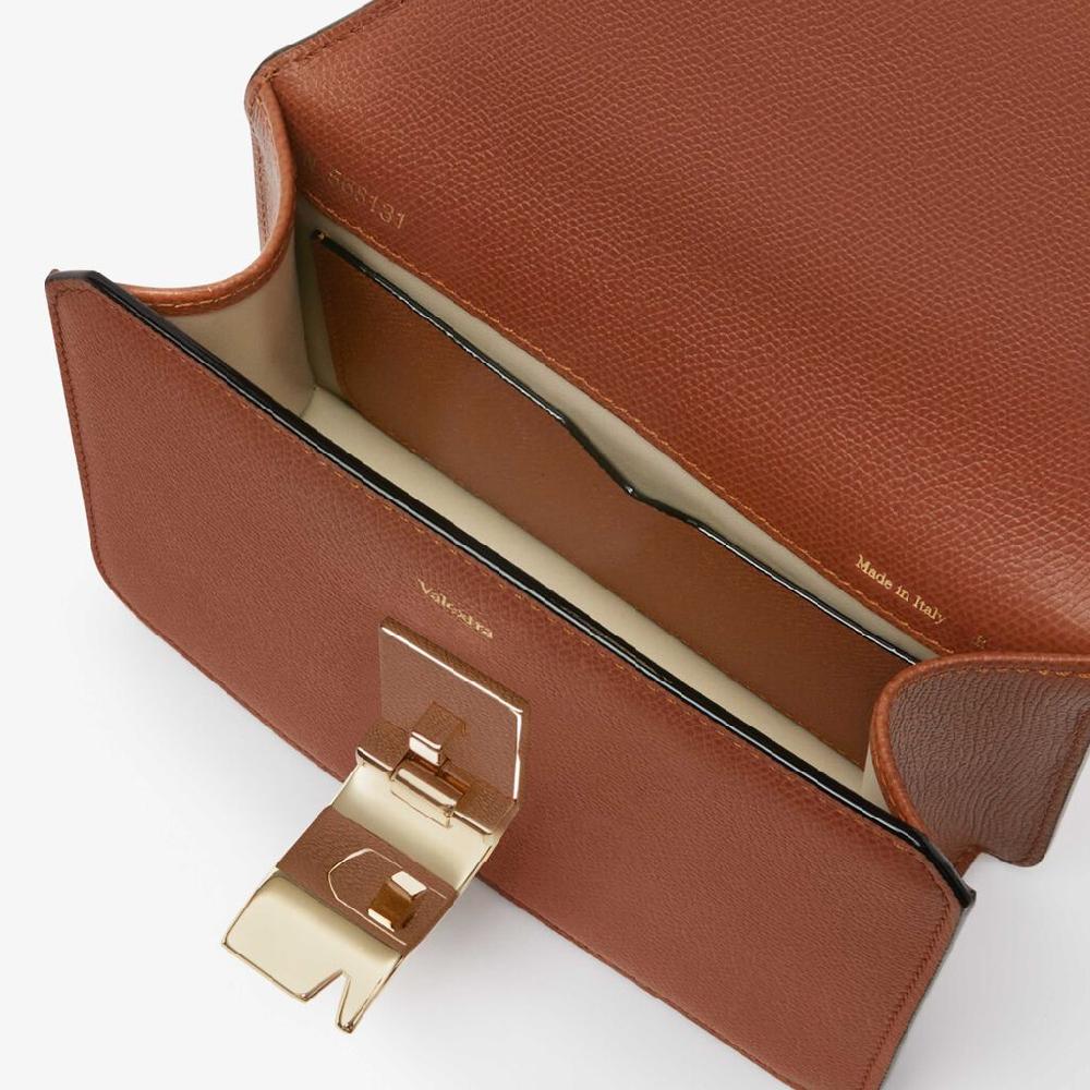Valextra Borsa a tracolla da Donna in Pelle Marrone di Lusso | Valextra Fino al 55% di sconto