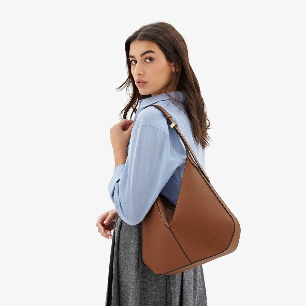 Valextra Borsa hobo da Donna di Lusso in pelle Marrone | Valextra Vivi Solo un giorno rimasto