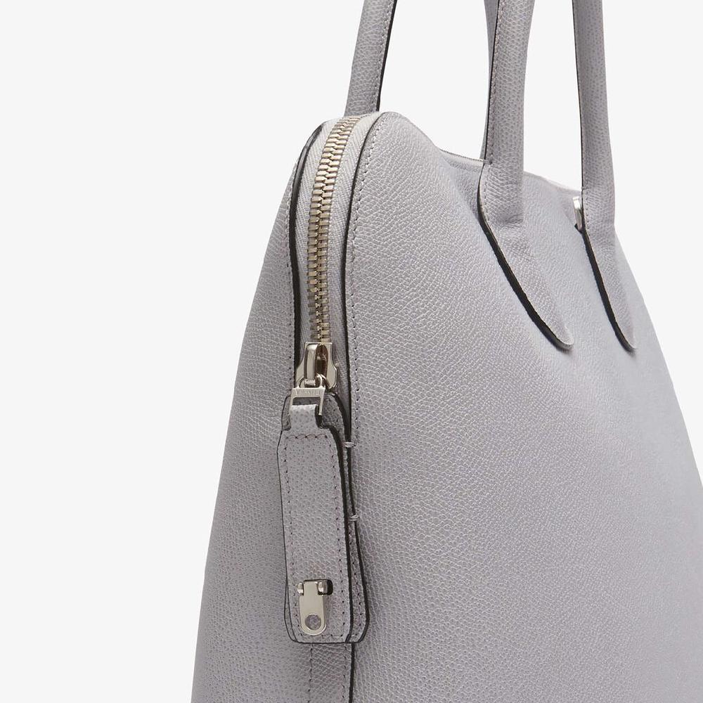 Valextra Borsa tote da Uomo in Pelle Grigia Sasso | Valextra My Logo In vendita