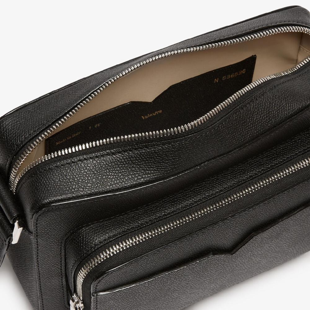 Valextra Borsa compatta Reporter in Pelle Nera | Valextra V-Line Sconti questo mese