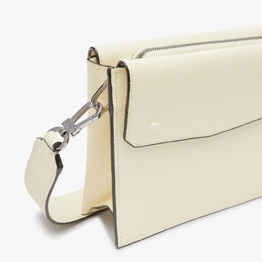 Valextra Borsa a tracolla da Uomo in Pelle Bianca | Valextra Pocket Italia