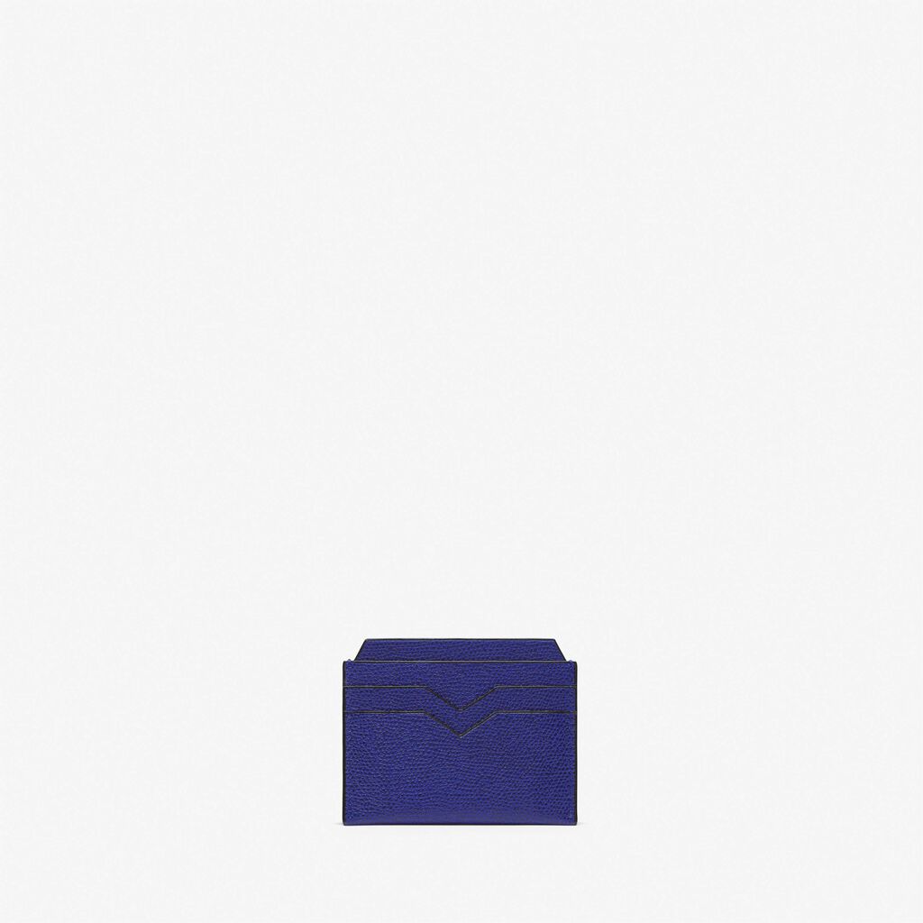 Valextra Portatessere e carte di credito in Pelle Blu | Valextra Fino Al -60%