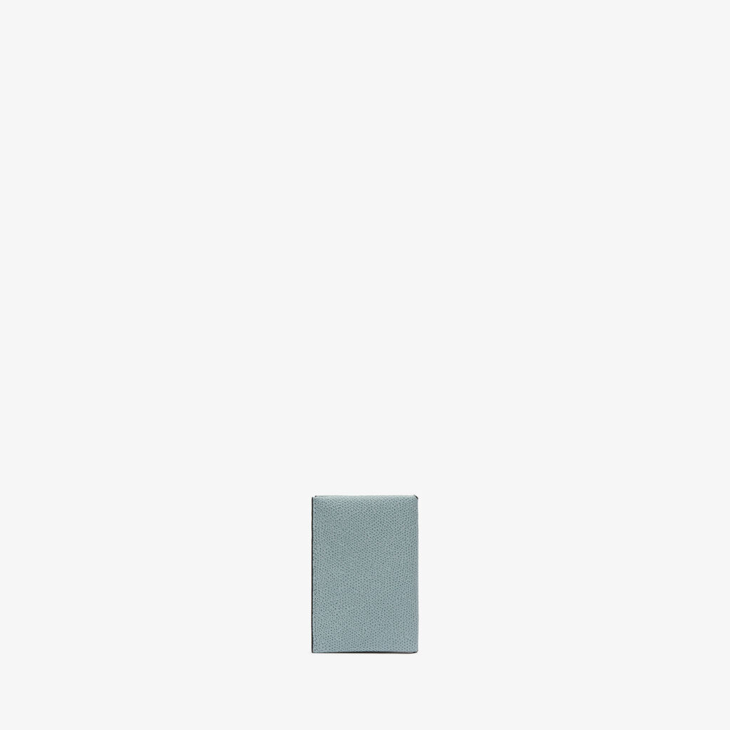 Valextra Porta carte piccolo di Lusso in Pelle Blu e Nera | Valextra Offerta