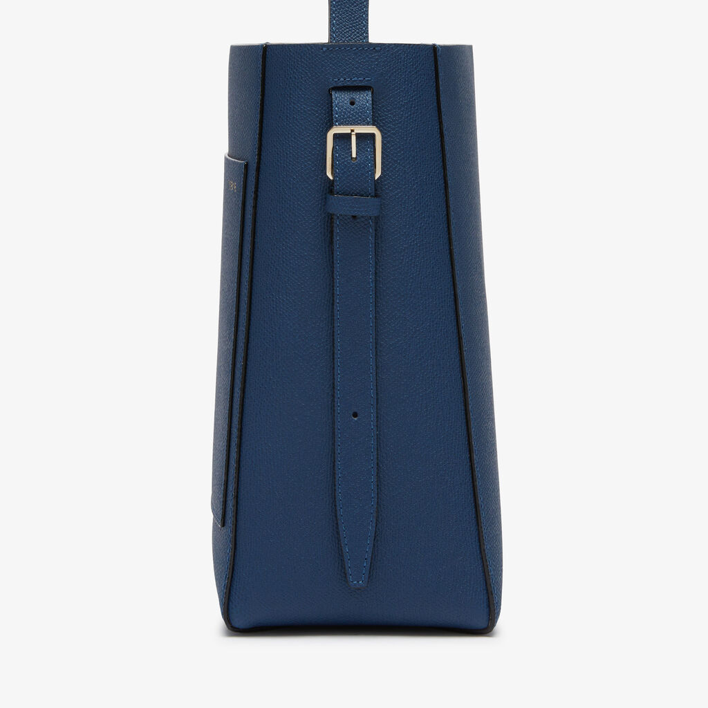 Valextra Borsa a secchiello da Donna in Pelle Blu Zaffiro | Valextra Soft In Vendita