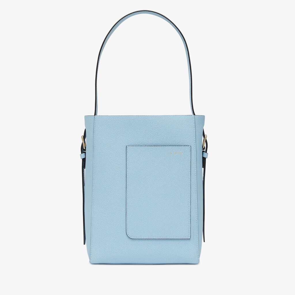 Valextra Borsa a secchiello da Donna Mini in Pelle Blu | Valextra Soft Saldi