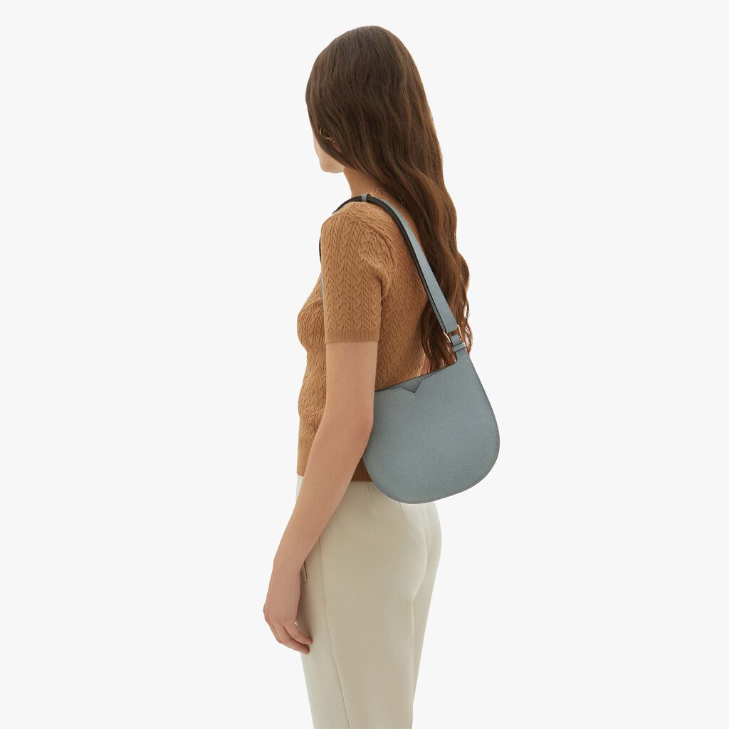 Valextra Borsa a spalla Mini in Pelle Blu | Valextra Hobo Hotsell