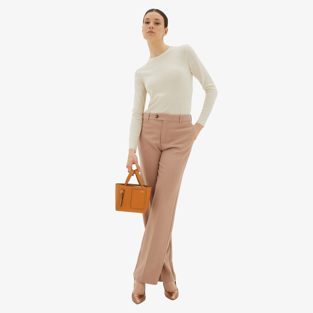 Valextra Borsa Secchiello da Donna in Pelle Marrone rigida | Valextra Soft Saldi Di Fabbrica