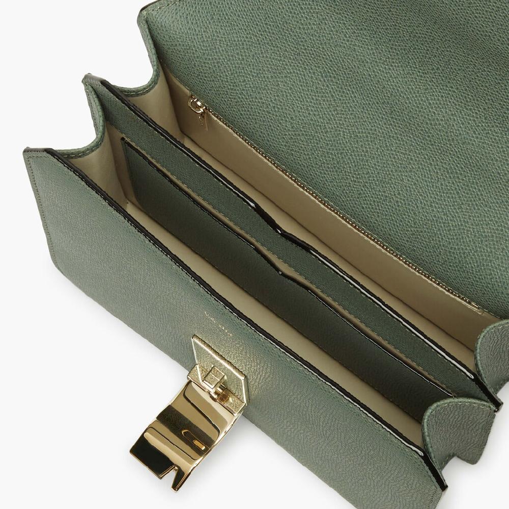 Valextra Borsetta a tracolla da Donna in Pelle Verde | Valextra Negozio