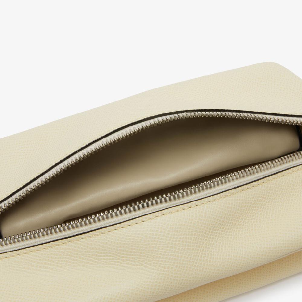 Valextra Borsa Origami Mini da Uomo in Pelle Bianca | Valextra Nuova