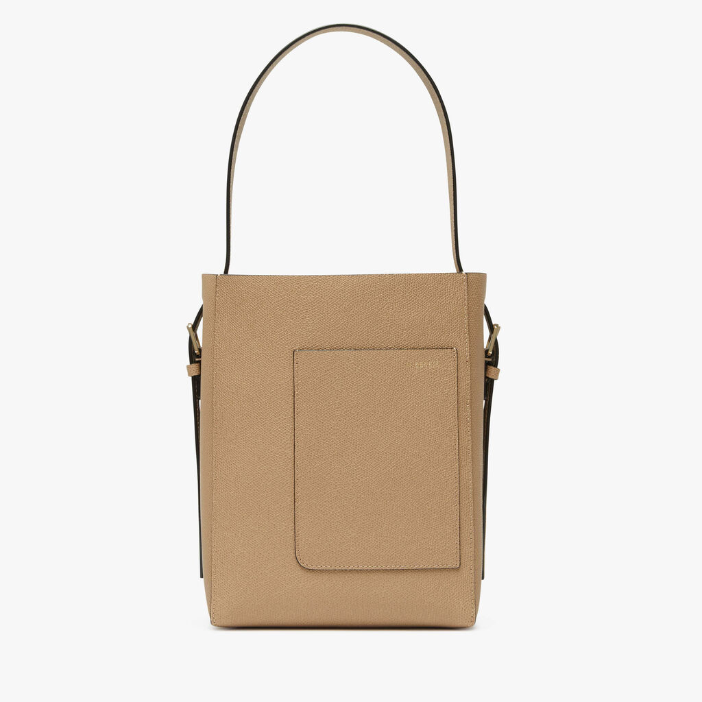 Valextra Borsa a secchiello da Donna Mini in Pelle Beige | Valextra Soft Spedizione gratuita