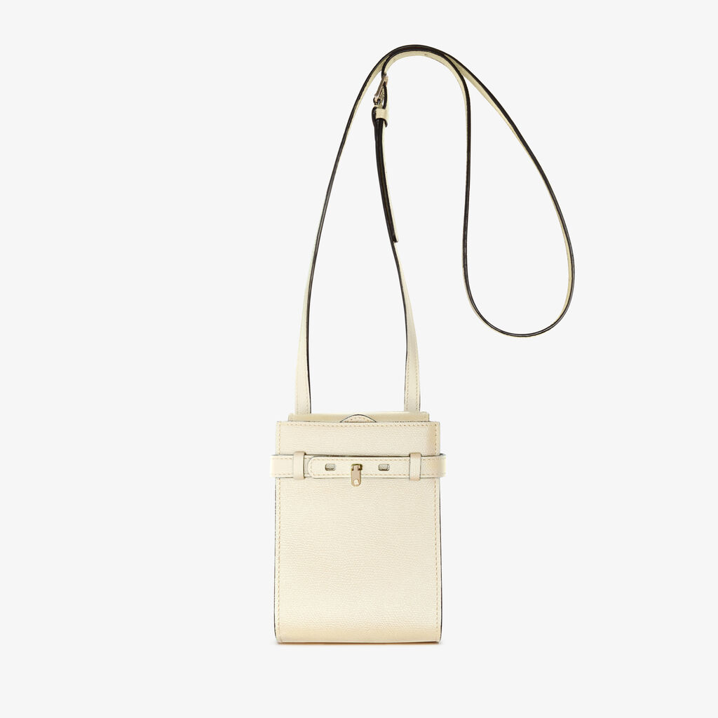 Valextra Borsa a tracolla Micro in Pelle Bianca | Valextra Brera Shopping online