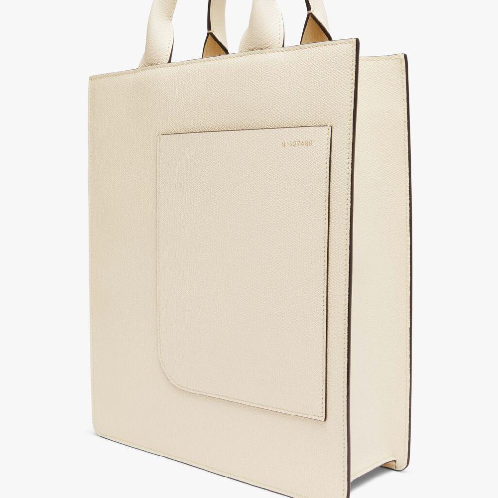 Valextra Tote bag Mini in Pelle Bianca | Valextra Boxy Black Friday