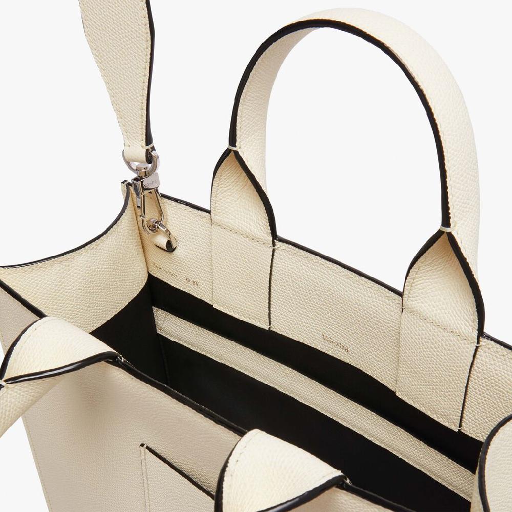 Valextra Tote bag Mini in Pelle Bianca | Valextra Boxy Black Friday
