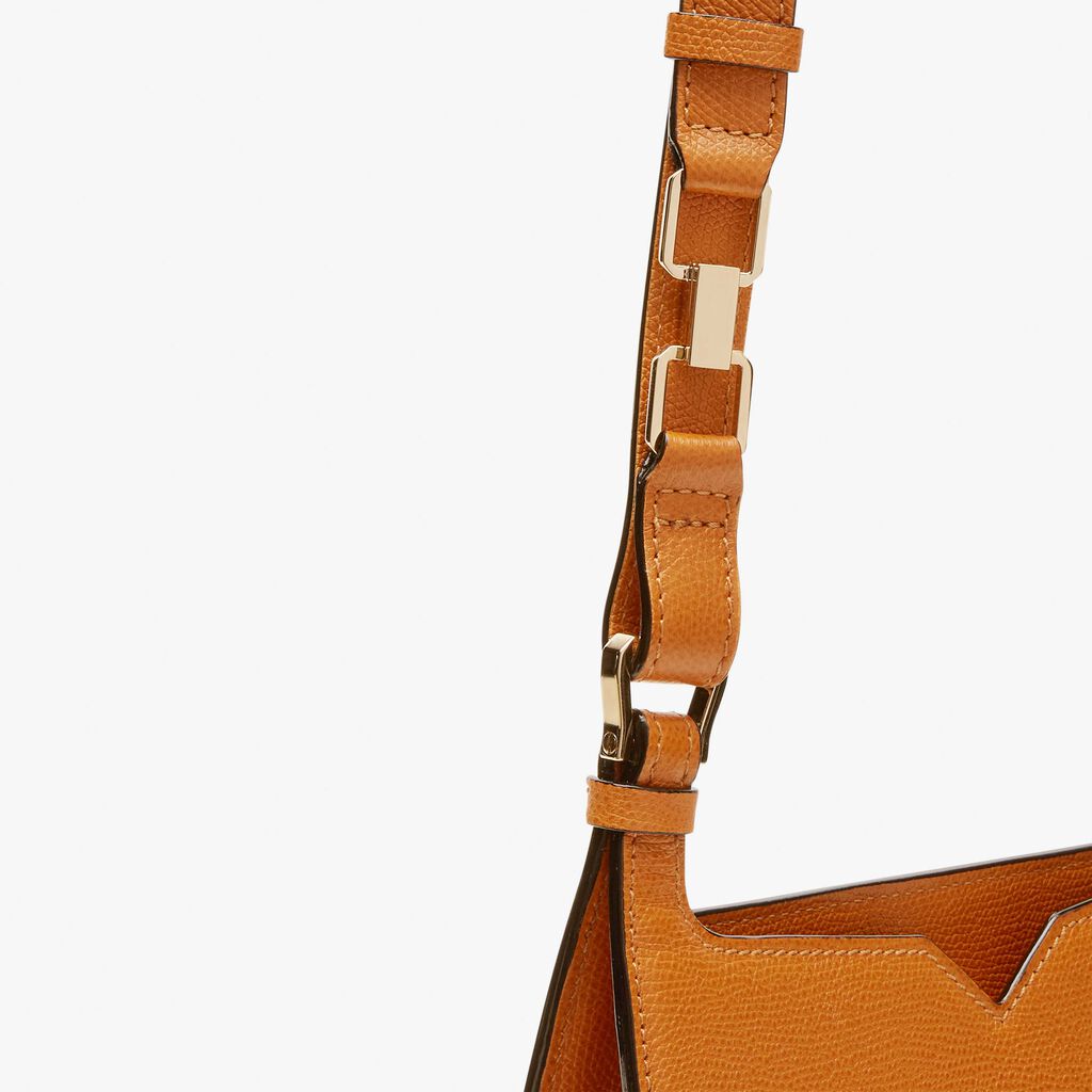 Valextra Borsa a spalla Mini in Pelle Marrone | Valextra Hobo Smaltimento dello stoccaggio