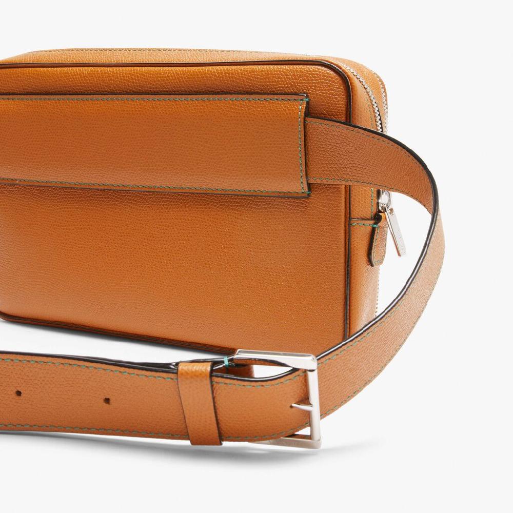 Valextra Marsupio a tracolla in Pelle Marrone | Valextra V-Line Offerte esclusive