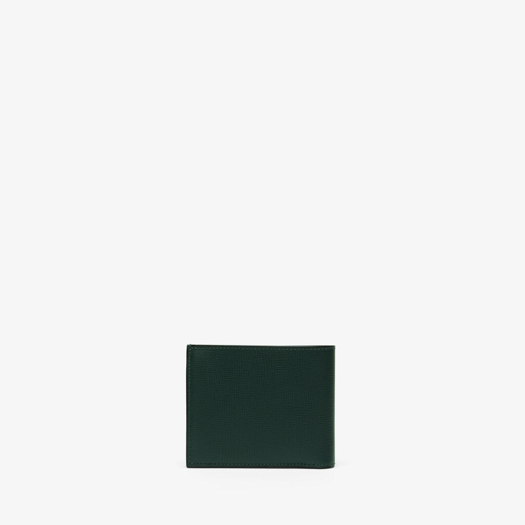 Valextra Portafoglio Bifold in Pelle Verde con portamonete | Valextra Lightning offer