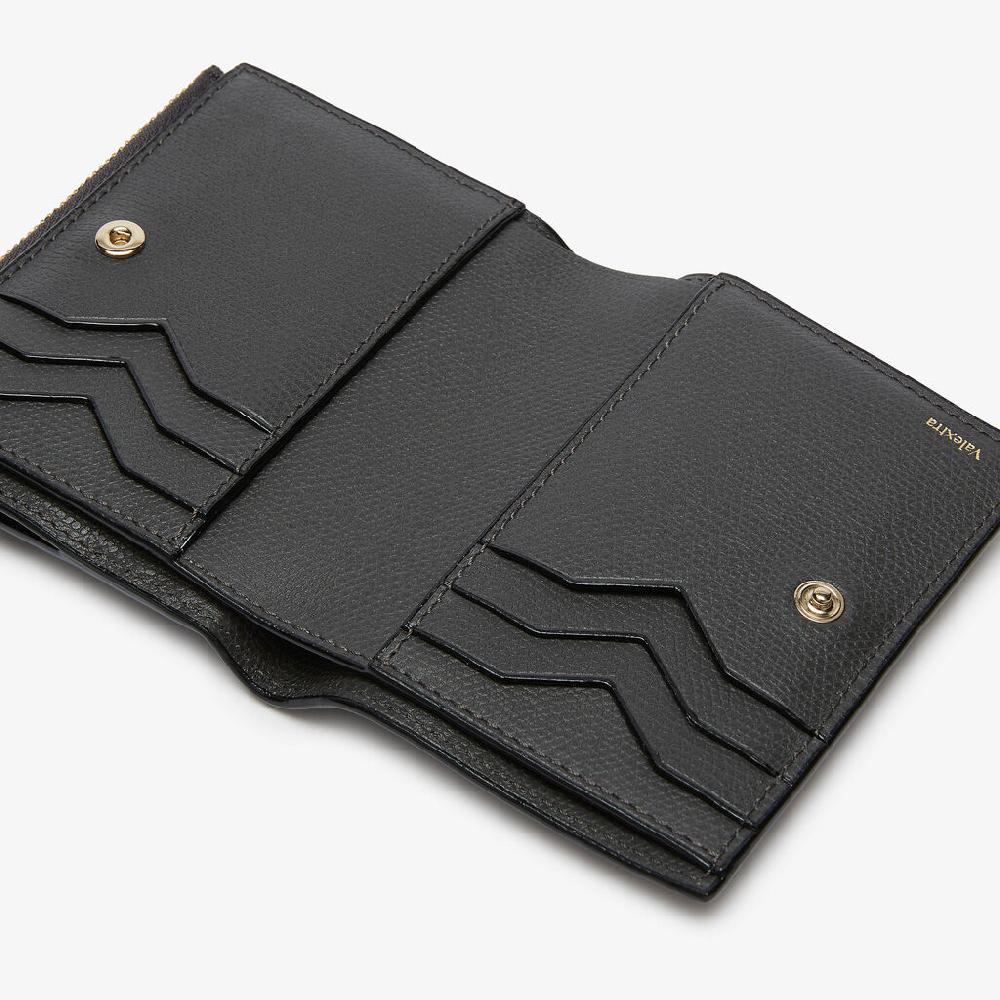 Valextra Portafoglio bifold da Uomo di Lusso in Pelle Grigia | Valextra Enormi risparmi