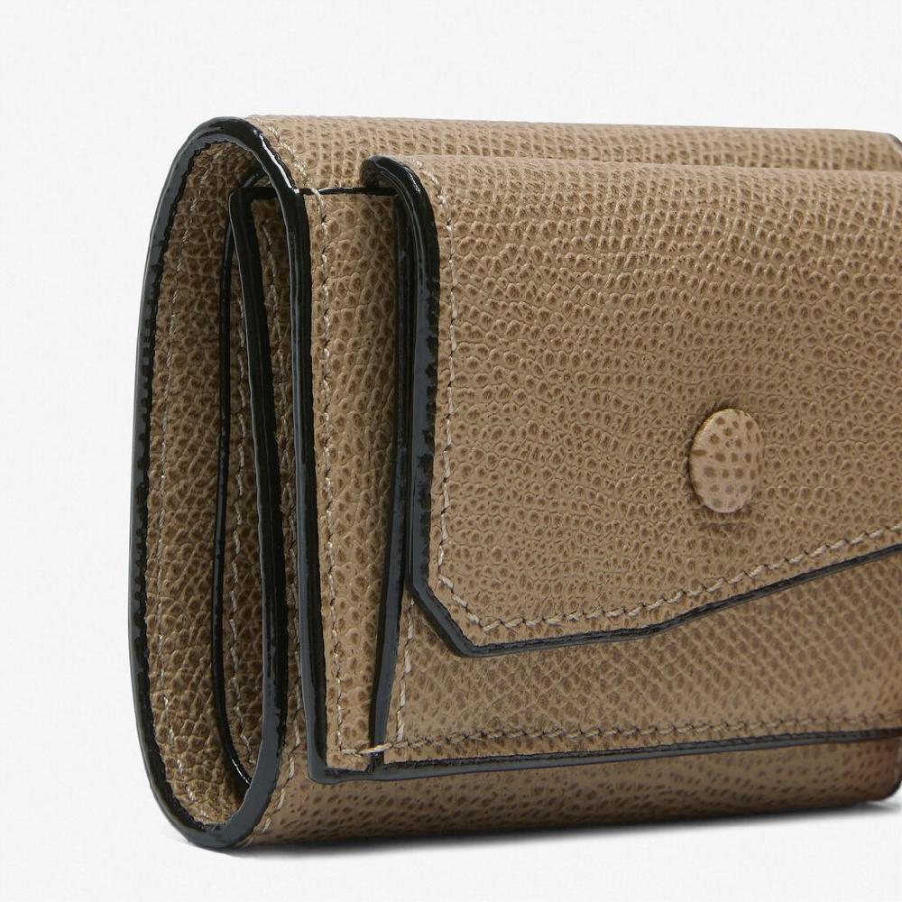 Valextra Portafoglio Bifold in Pelle Marrone Tortora | Valextra Super Saving Price