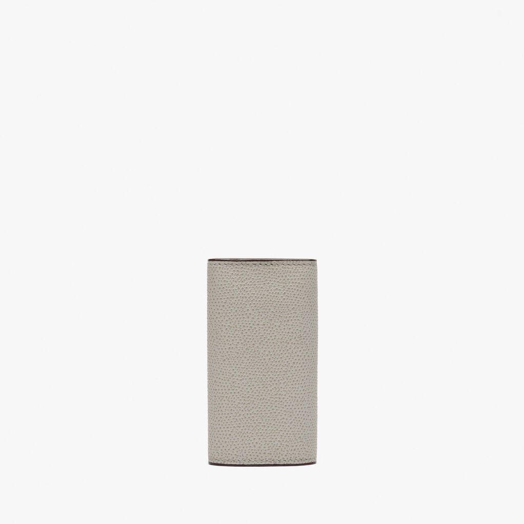Valextra Portachiavi in Pelle Grigio chiaro | Valextra Rilascio limitato