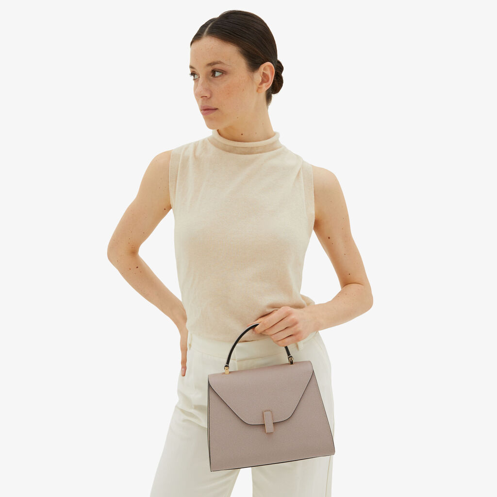 Valextra Borsa a mano da Donna in Pelle Rosa Nude | Valextra Iside Latest stili