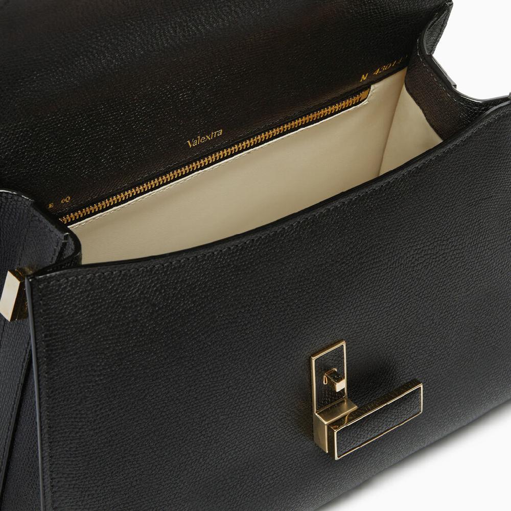 Valextra Borsa a mano Media in Pelle Nera | Valextra Iside Promozione temporanea