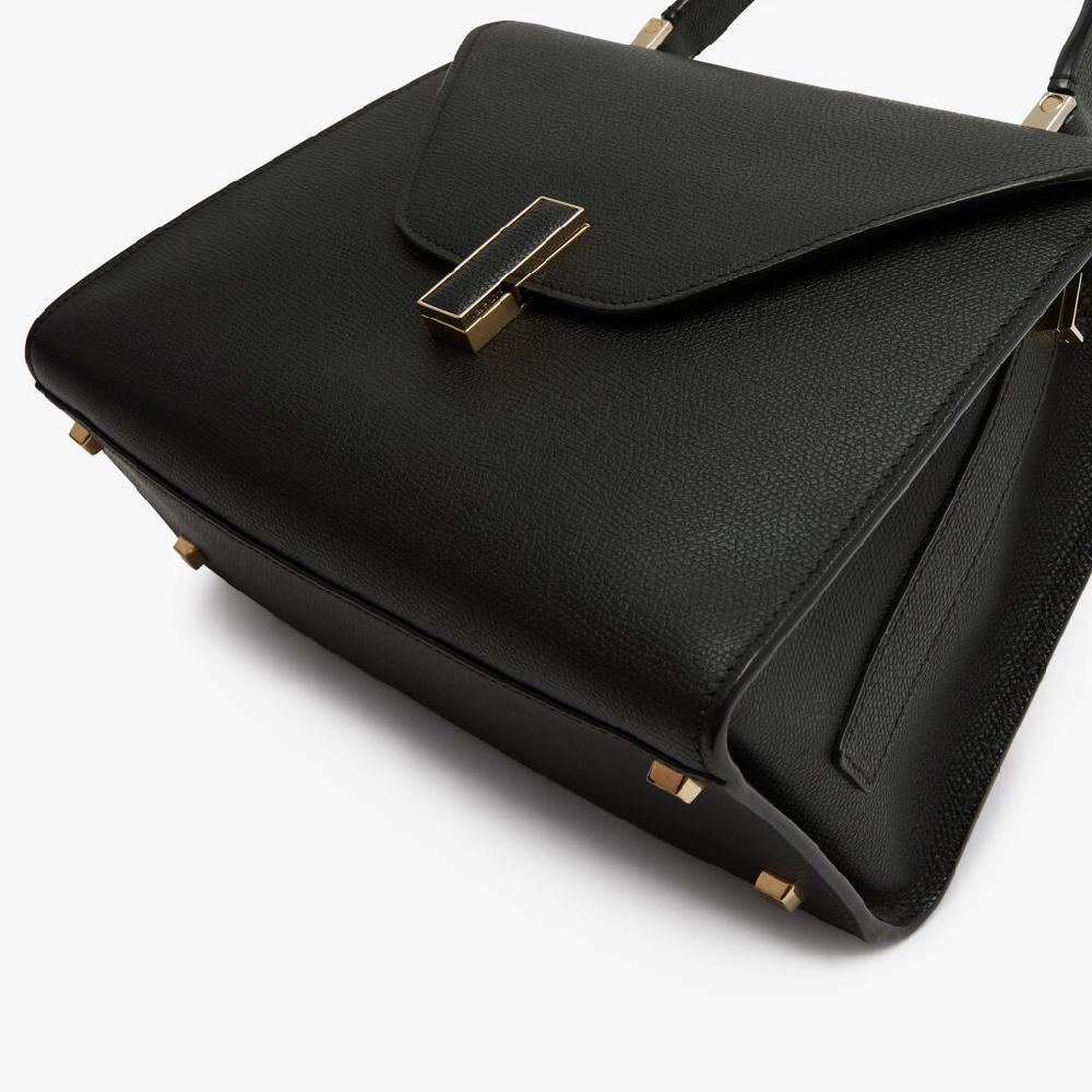 Valextra Borsa a mano Media in Pelle Nera | Valextra Iside Promozione temporanea