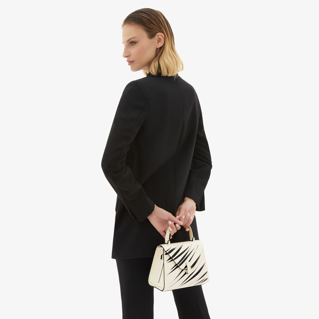 Valextra Borsa a mano da Donna di Lusso Bianca e Nera | Valextra Iside Fino al 50% di sconto