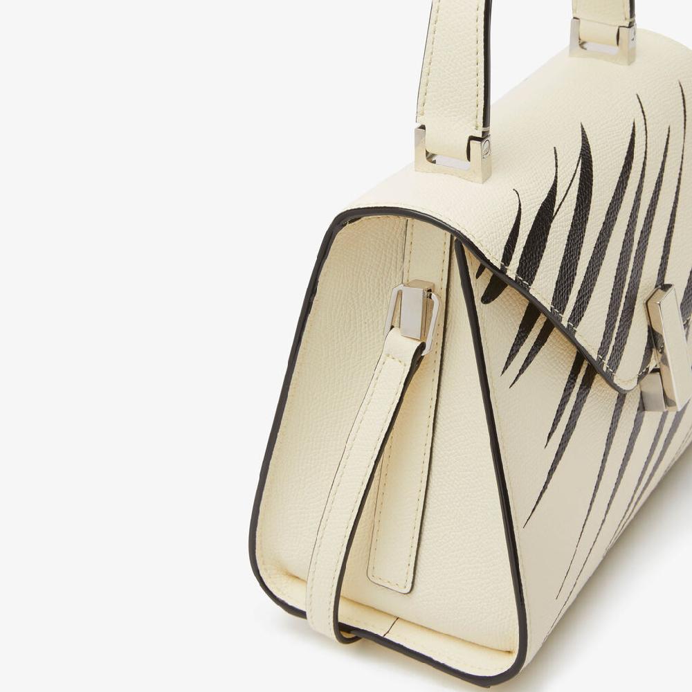 Valextra Borsa a mano da Donna di Lusso Bianca e Nera | Valextra Iside Fino al 50% di sconto
