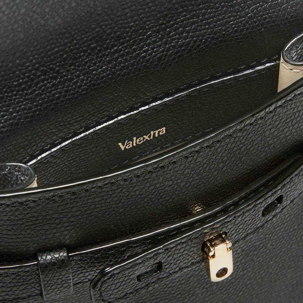 Valextra Borsa a tracolla Micro in Pelle Nera | Valextra Brera Offerta speciale della fabbrica