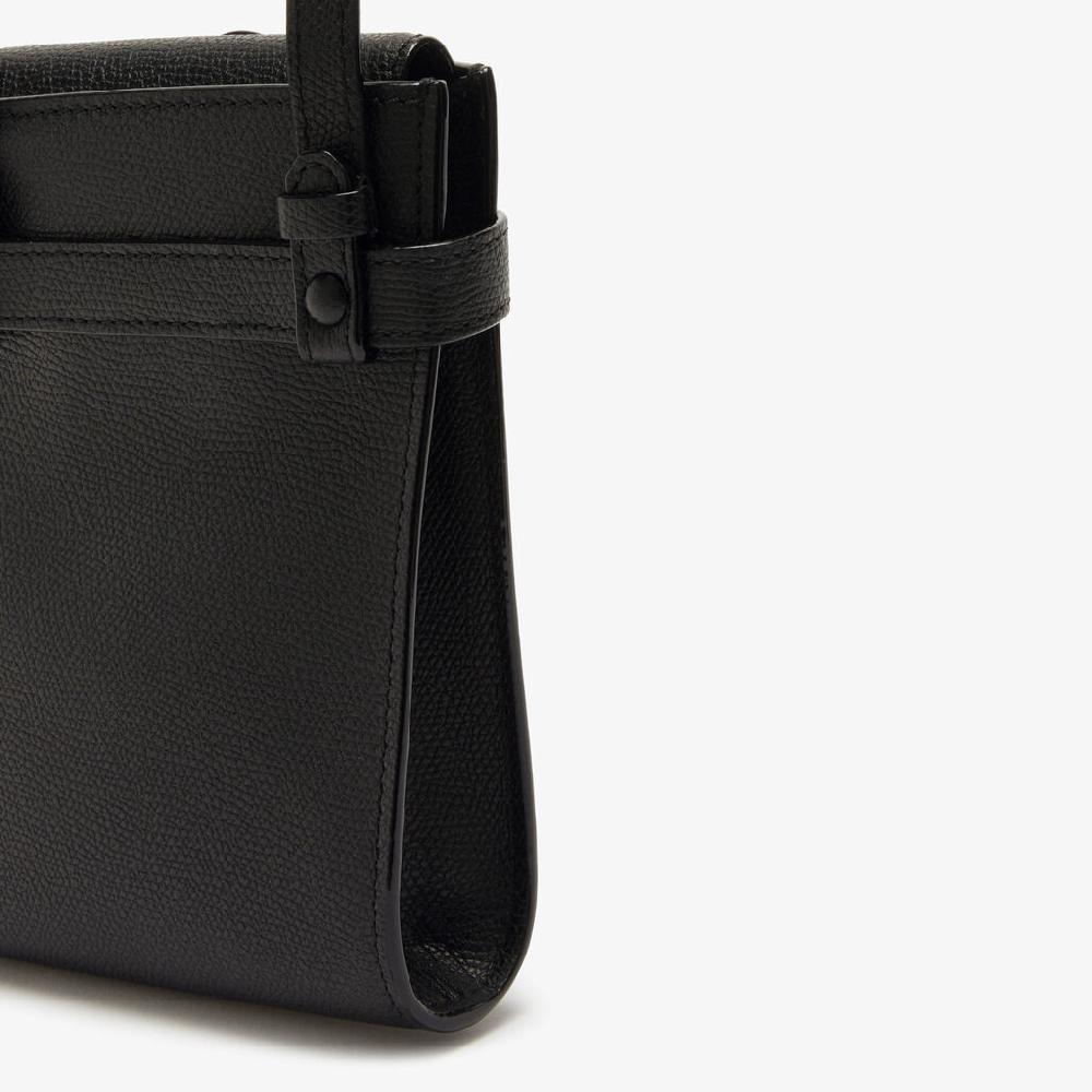 Valextra Borsa a tracolla Micro in Pelle Nera | Valextra Brera Offerta speciale della fabbrica