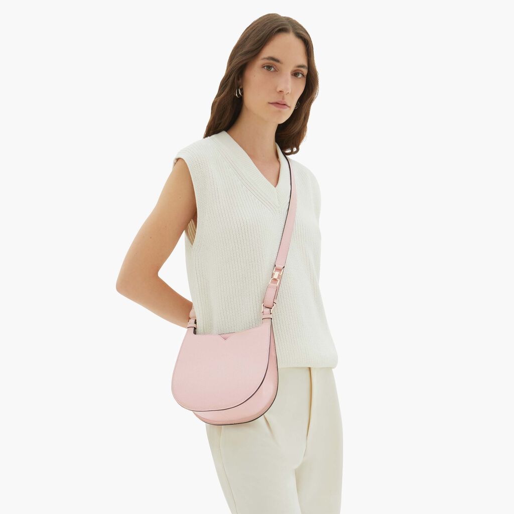 Valextra Borsa a spalla Mini in Pelle Rosa | Valextra Hobo Fino al 55% di sconto