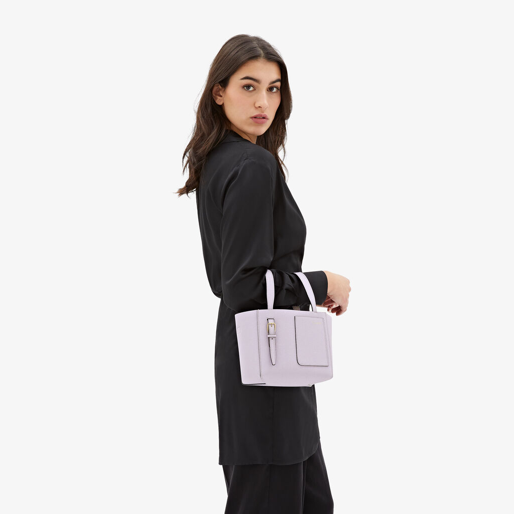 Valextra Borsa a secchiello Donna di Lusso in Pelle Lilla | Valextra Soft Solo un giorno rimasto
